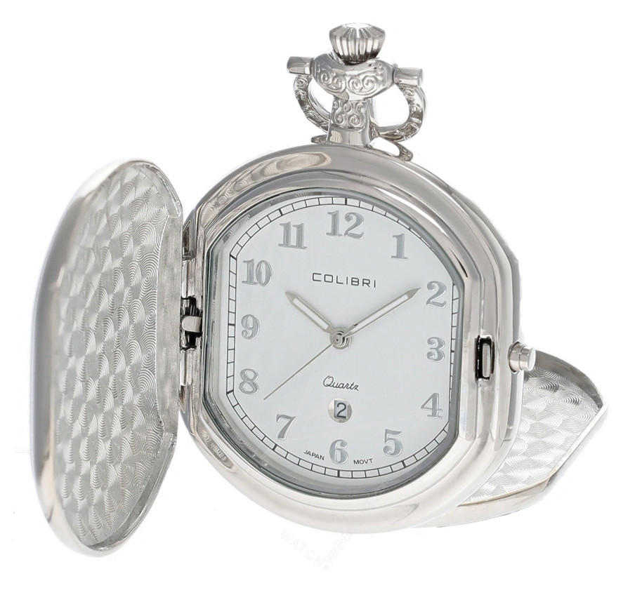 Colibri Quartz Silver Pocket Watch Model #PWQ092008C Questions & Answers