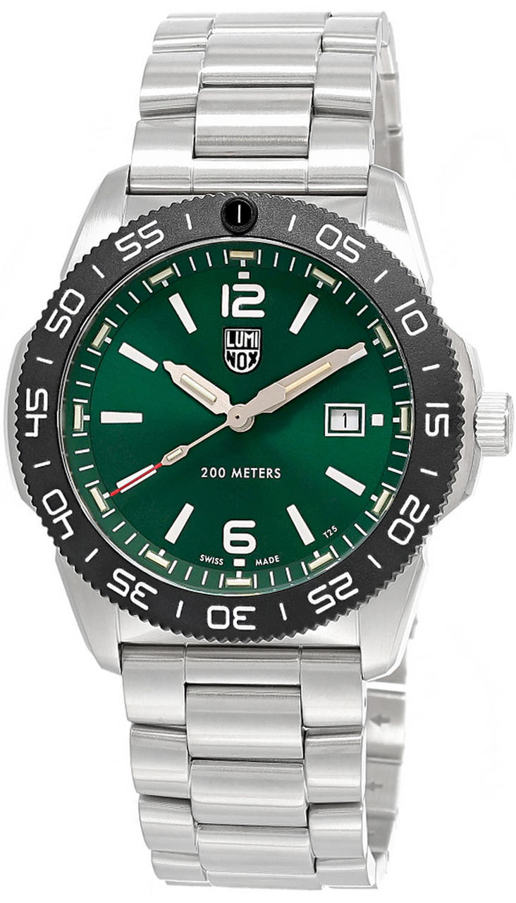 LUMINOX Pacific Diver 44MM Quartz SS Green Dial Men's Watch XS.3137 Questions & Answers