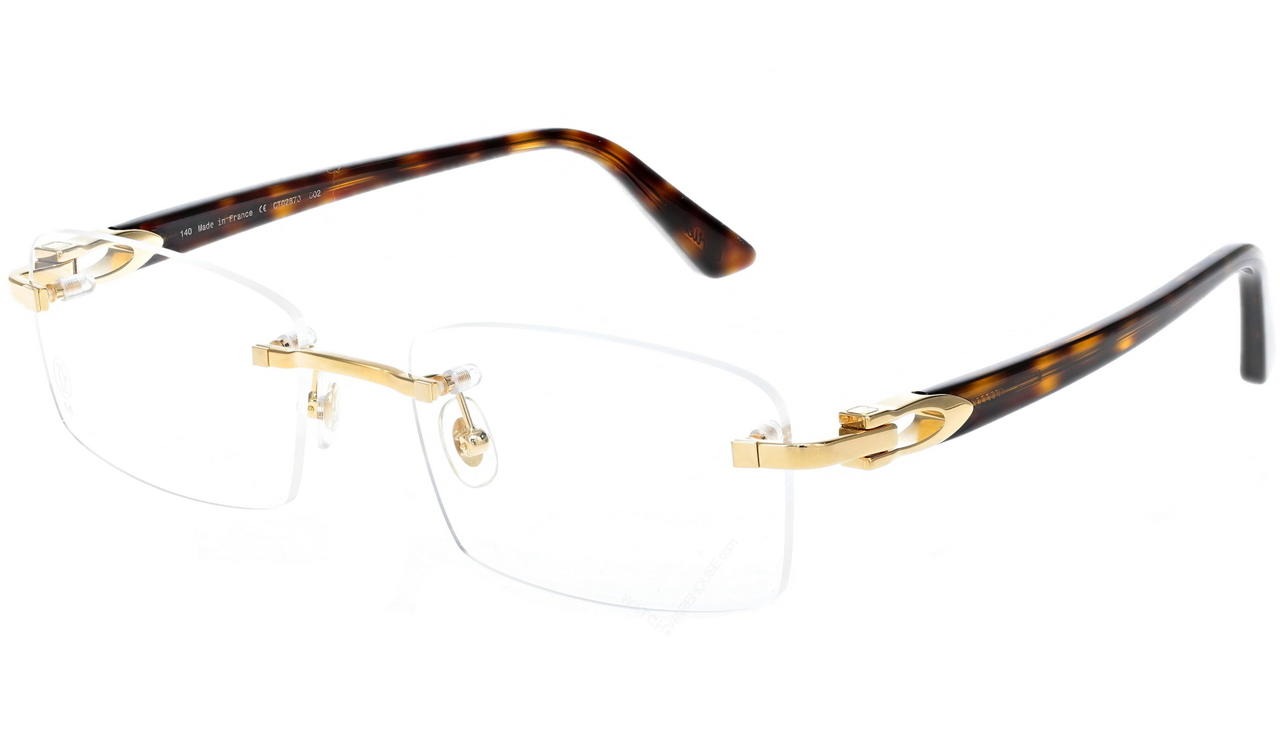 CARTIER Havana-Gold 54MM-140MM Unisex Eyewear CT0287O-002 Questions & Answers