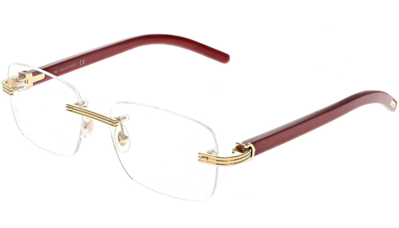 CARTIER Gold-Burgundy 56MM-145MM Unisex Eyewear CT0286O-004 Questions & Answers