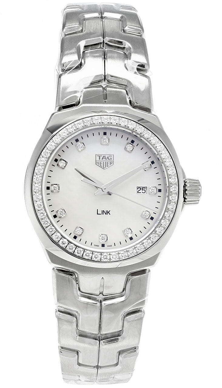 TAG HEUER Link Diamond 32MM MOP Dial SS Women's Watch WBC1316.BA0600 Questions & Answers