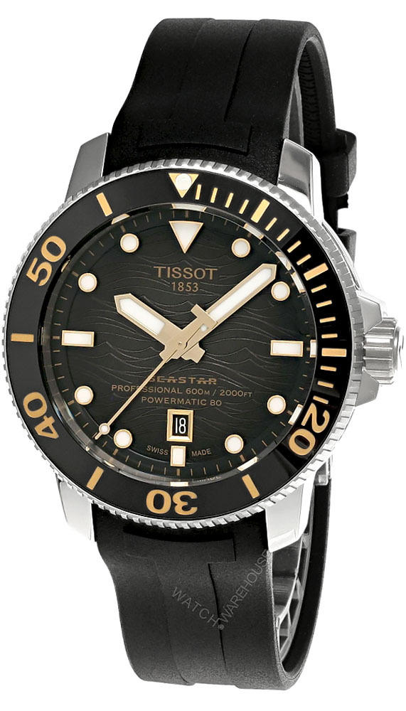 TISSOT Seastar 2000 Professional 46MM Rubber Men's Watch T120.607.17.441.01 Questions & Answers