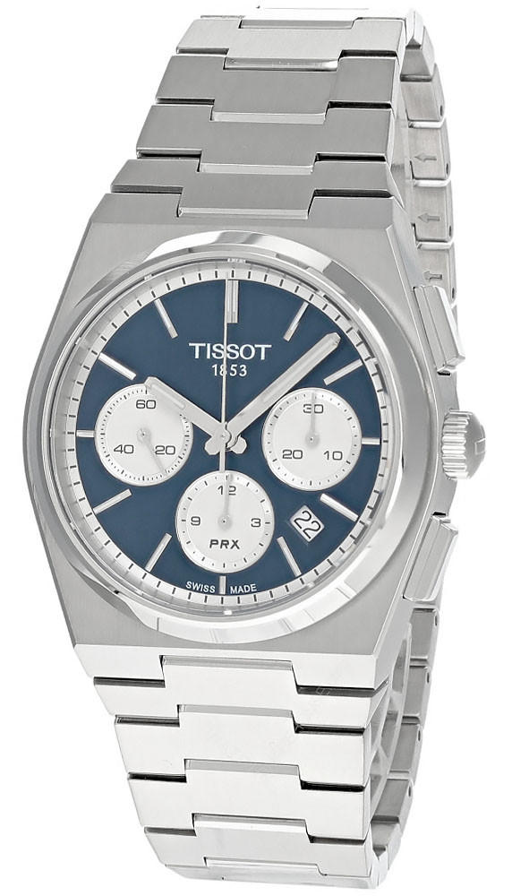 TISSOT PRX AUTO 42MM CHRONO S-Steel Blue Dial Men's Watch T137.427.11.041.00 Questions & Answers