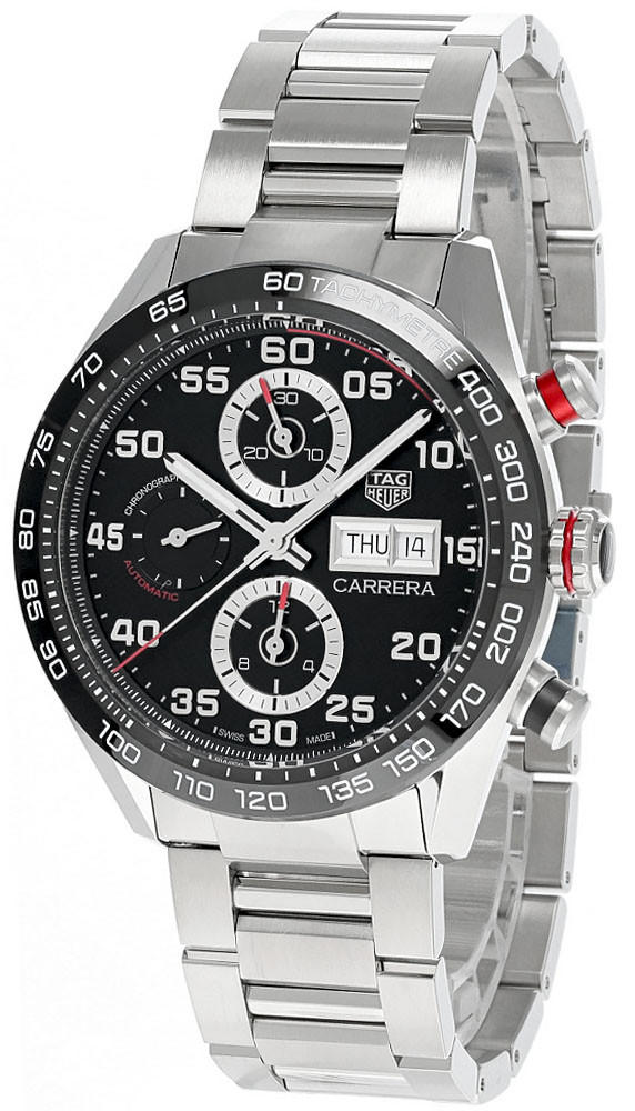 TAG HEUER Carrera 44MM AUTO SS Black Dial Men's Watch CBN2A1AA.BA0643 Questions & Answers